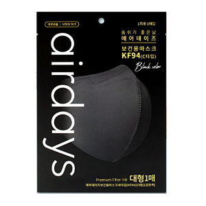 C타입 보건용 마스크 KF94 대형 블랙
