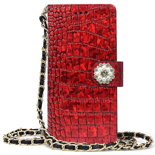 HK엔터프라이즈 갤럭시A9 프로 소베크다이아 롱체인 다이어리 케이스