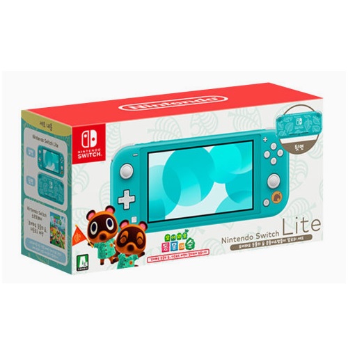 Nintendo 닌텐도 스위치 라이트 모여봐요 동물의 숲 알로하 세트 (콩돌이&밤돌이)