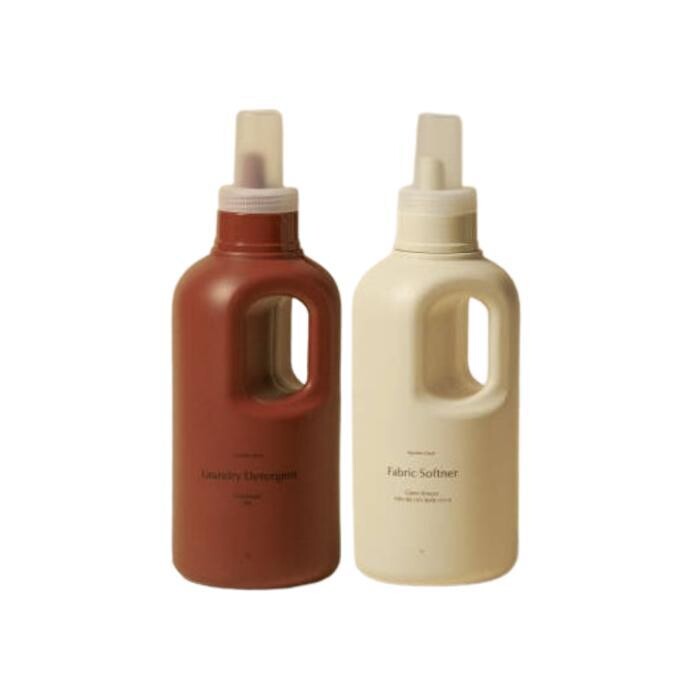 마켓올슨 세탁세제 무향 1L+섬유유연제 그린브리즈향 1L (1세트)_이미지