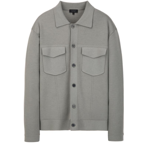 질스튜어트 뉴욕 맨 니트 트러커 자켓 그린 JNSW6A203E2_이미지