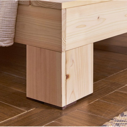 동서가구 힐링 히노끼 편백나무 평상형 침대 SS (양면본넬스프링)_이미지