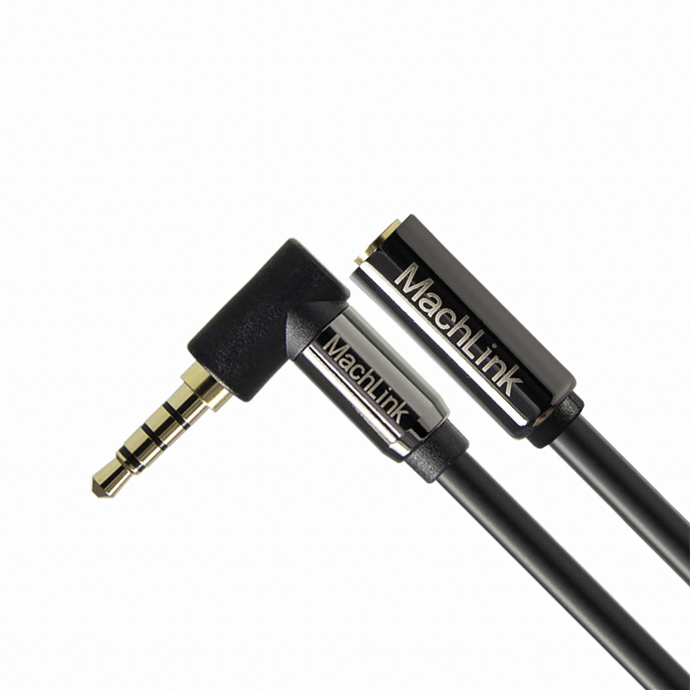 마하링크 3.5mm 4극 스테레오 AUX 꺾임 연장 케이블 (ML-4EH300, 30m)_이미지