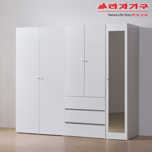 비바 키큰 모노 광폭 서랍옷장형 옷장세트 2200