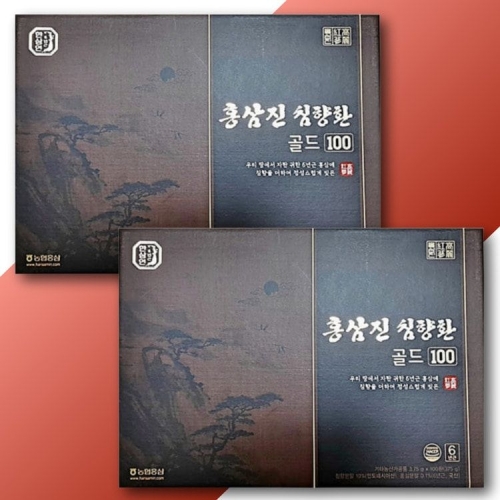  한삼인 홍삼진 침향환 골드100 100환 [2개]