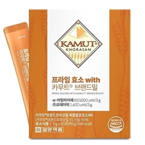 일양약품 프라임 효소 with 카무트 브랜드밀 30포 (2개)_이미지