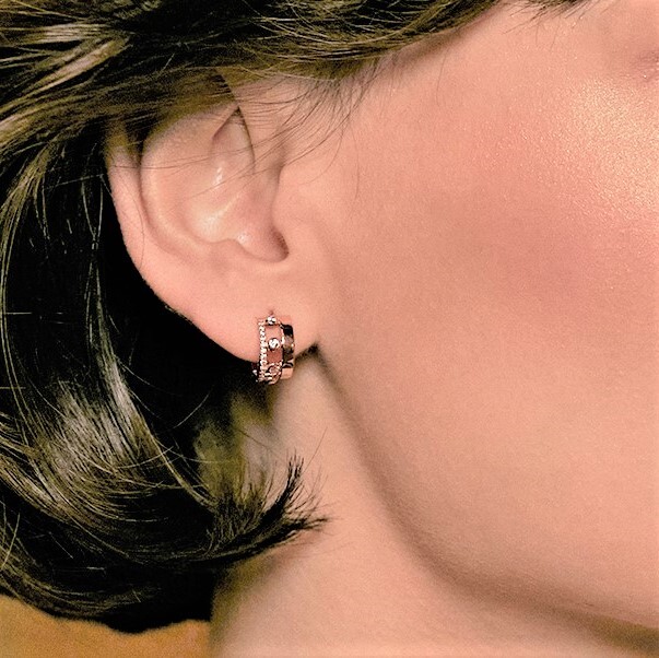 이랜드 로이드 18K L-DIAMOND 다이애나 클래식 원터치 귀걸이 LEF21021D