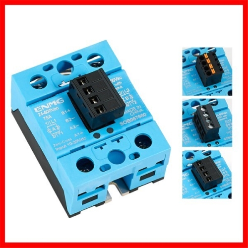테이트 ENMG 신상 비접촉 스위치, 단상 솔리드 스 릴레이, 24V DC 제어, AC 220V, 소형 듀얼 컨트롤 SSR-35D