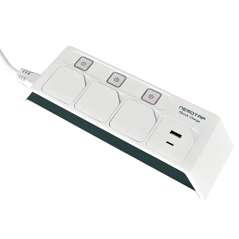 에스와이폴리텍 네모탭 3구 USB C타입 고속충전 멀티탭 (3m)_이미지