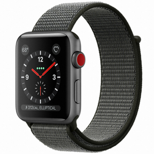 APPLE 워치 시리즈3 42mm Cellular 스페이스 그레이 알루미늄 (스포츠루프, 해외구매)_이미지