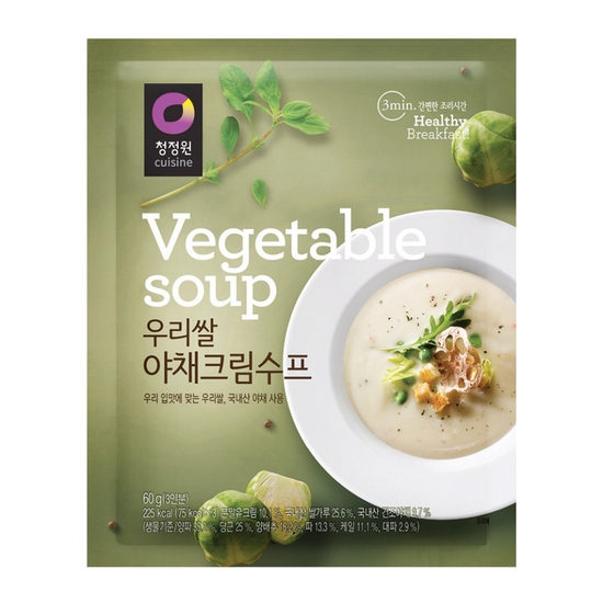 대상 청정원 우리쌀 야채크림수프 60g (6개)