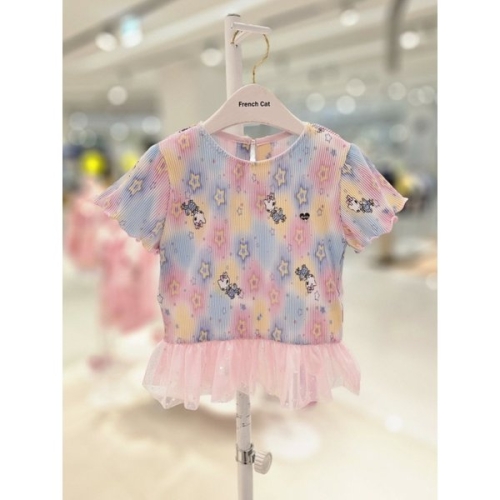 프렌치캣 PK 별나염 플리츠 TS Q62DCT240