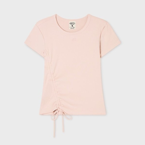후아유 Ribbed Side String T-Shirt / WHRAG2424F_이미지