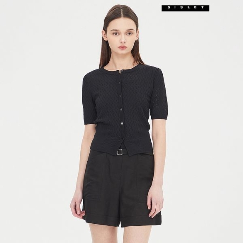 SISLEY SIS 스카시 반팔 니트 가디건 SAKC91431_ 706021