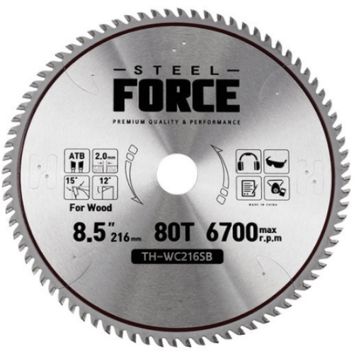 스틸포스 8.5인치 목공용 원형톱날 TH-WC216SB