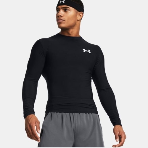 언더아머 1387696-001 블랙 OG 히트기어 컴프레셔 긴팔 운동복 헬스복 기능성 티... 298248_이미지