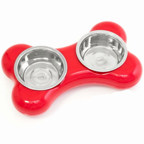 굿프렌드 HING 패션식기 뼈다귀 레드