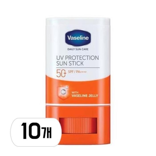유니레버 바세린 UV 프로텍션 선스틱 15g (10개)