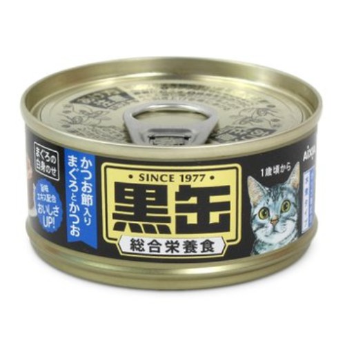 아이시아 흑관 오리지널 가다랑어포를 토핑한 가다랑어와 참치 BCM-16 80g (1개)