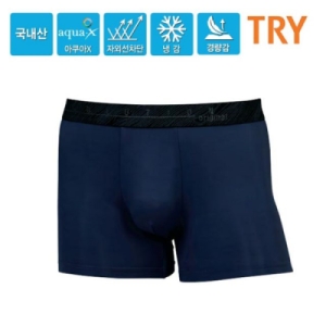 쌍방울 TRY 남성 아쿠아엑스 베이직 쿨냉감 남자 드로즈 팬티 WE8E850