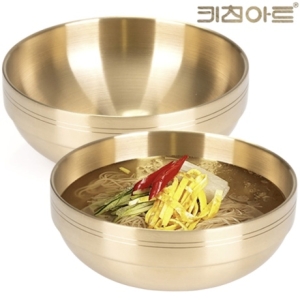 티타늄 이중 면기 20CM 2개 비빔밥 냉면그릇