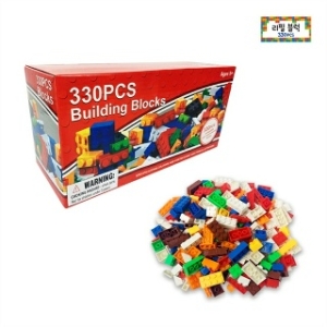 우토 토이즈 리필블럭 330pcs 레드 레고호환 중국레고 블록놀이_이미지