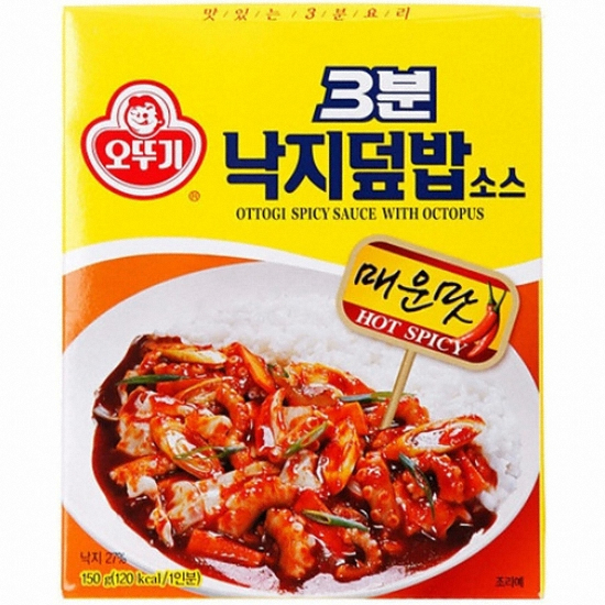 오뚜기 3분 낙지덮밥 소스 매운맛 150g