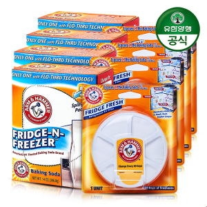 처치&드와이트 암앤해머 냉장고 탈취제 프리지앤프리저 396.8g + 후릿지 후레쉬 75g (4세트)