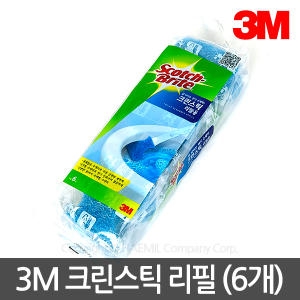 스카치브라이트 크린스틱 리필 6개 /변기청소세정제/변기솔/화장실