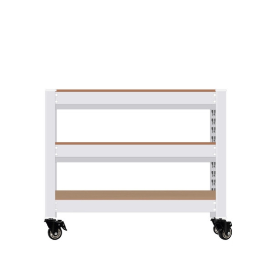 영진산업 홈던트하우스 3단 이동식 앵글선반 1100x500 (75cm(높이))