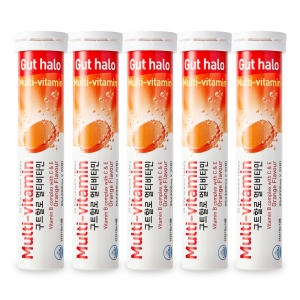 썬라이프 구트할로 발포 멀티비타민 오렌지맛 4000mg 20정 (5개)_이미지