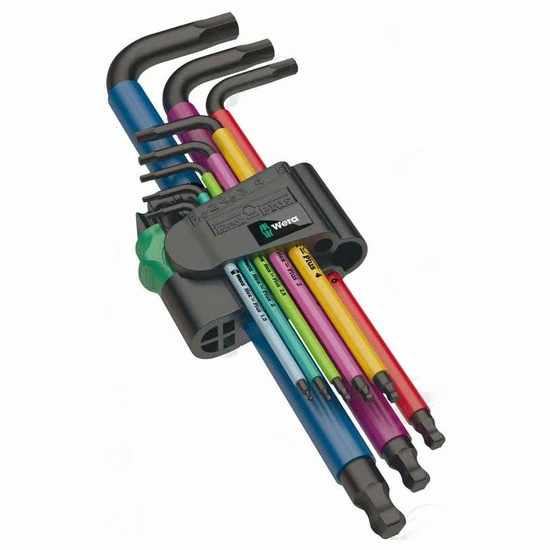 베라 컬러그립 육각 볼렌치 세트 950 SPKL/9 (9pcs)_이미지