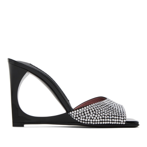 레쁘띠주어 블랙 롤라 뮬 232855F125003