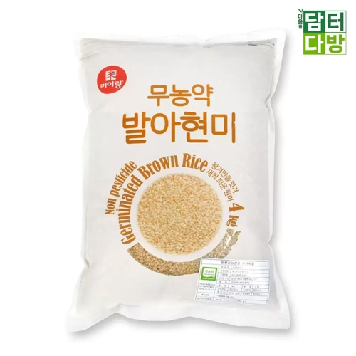 두보식품 미이랑 무농약 발아현미 (4kg,1개)