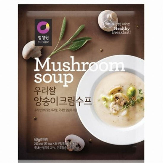 대상 청정원 우리쌀 양송이 크림수프 60g