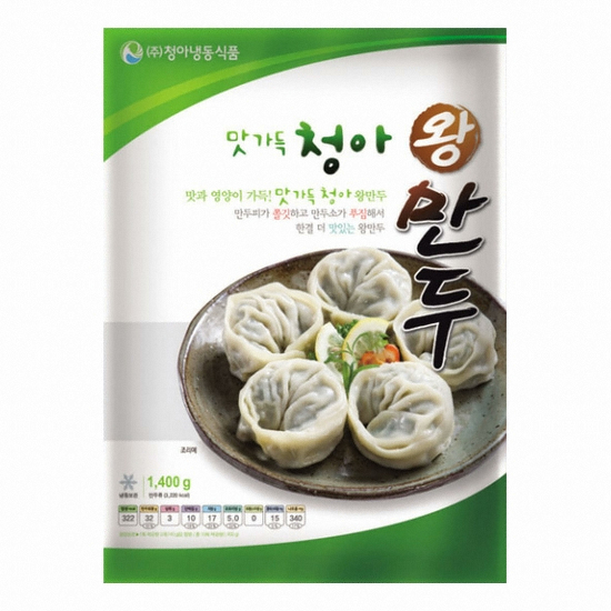 청아냉동식품 맛가득 청아 왕만두 1.4kg (1개)_이미지