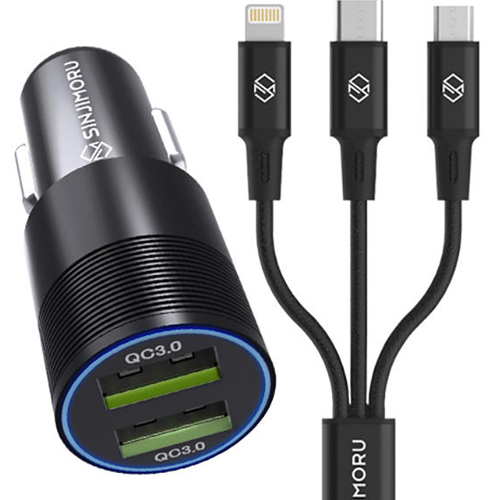 ������� QC3.0 ��� �������� ������ ������ + �޵λ� 3in1 ��Ƽ �������̺�