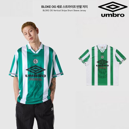 엄브로 BLOKE OG 세로 스트라이프 반팔 저지 UQ221CRJ53