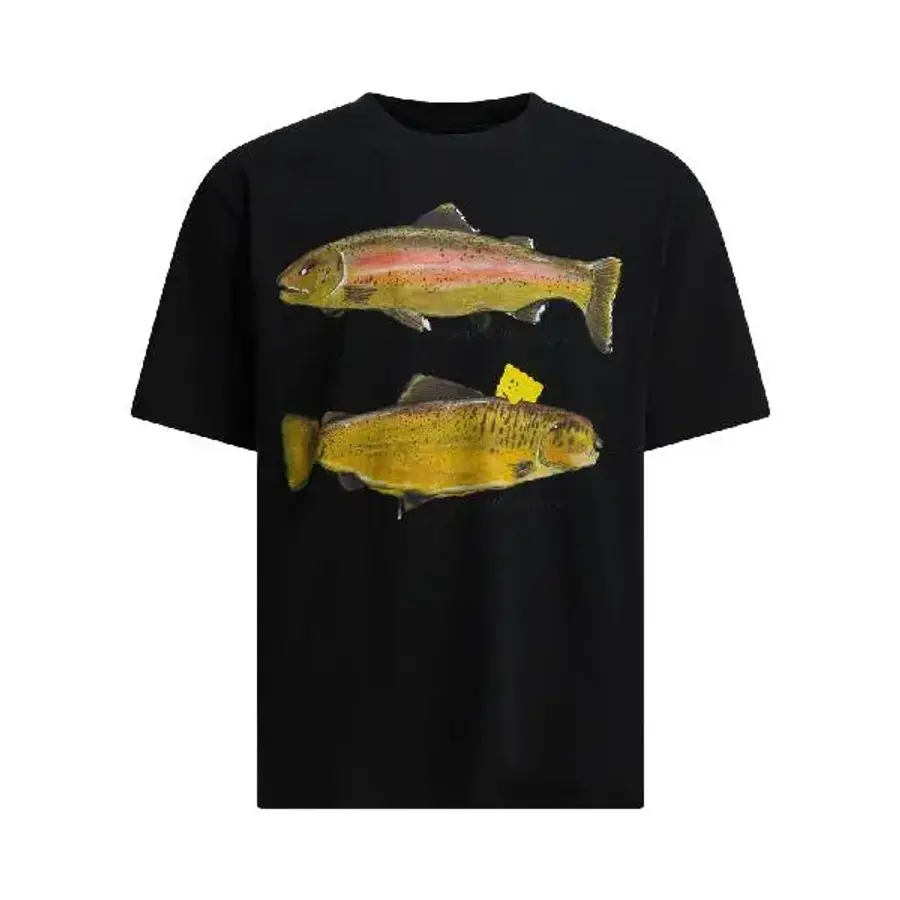 캐피탈 투 Trout Peckish 레인보우 T 셔츠 K2508SC003BLACK