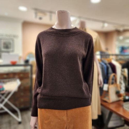 BCBG 여성 넥 웨이블릿 P/O 니트 A4W9K371