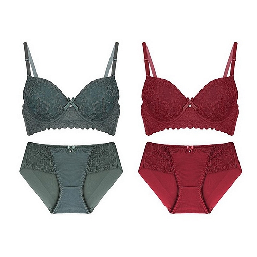 에벤에셀글로벌 볼리쉬 레이스 브라 팬티 1022 (2세트)