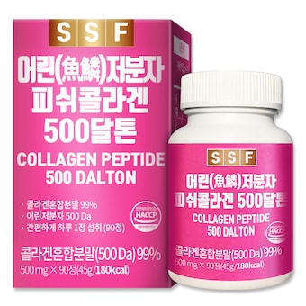 순수식품 어린 저분자 <b>콜라겐</b> 500달톤 90정