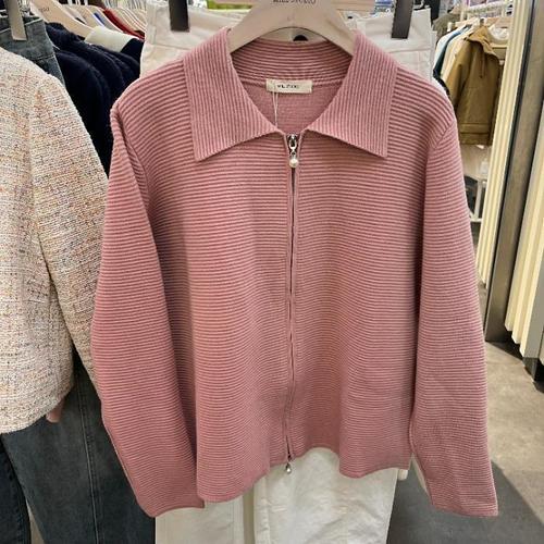  밀스튜디오 HC06 진주단추 집업니트 LR3ZZZ029ZZO 46122918