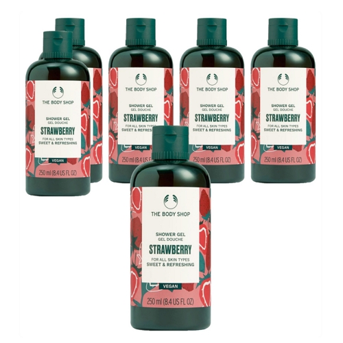더바디샵 스트로베리 샤워 젤  250ml (6개)_이미지