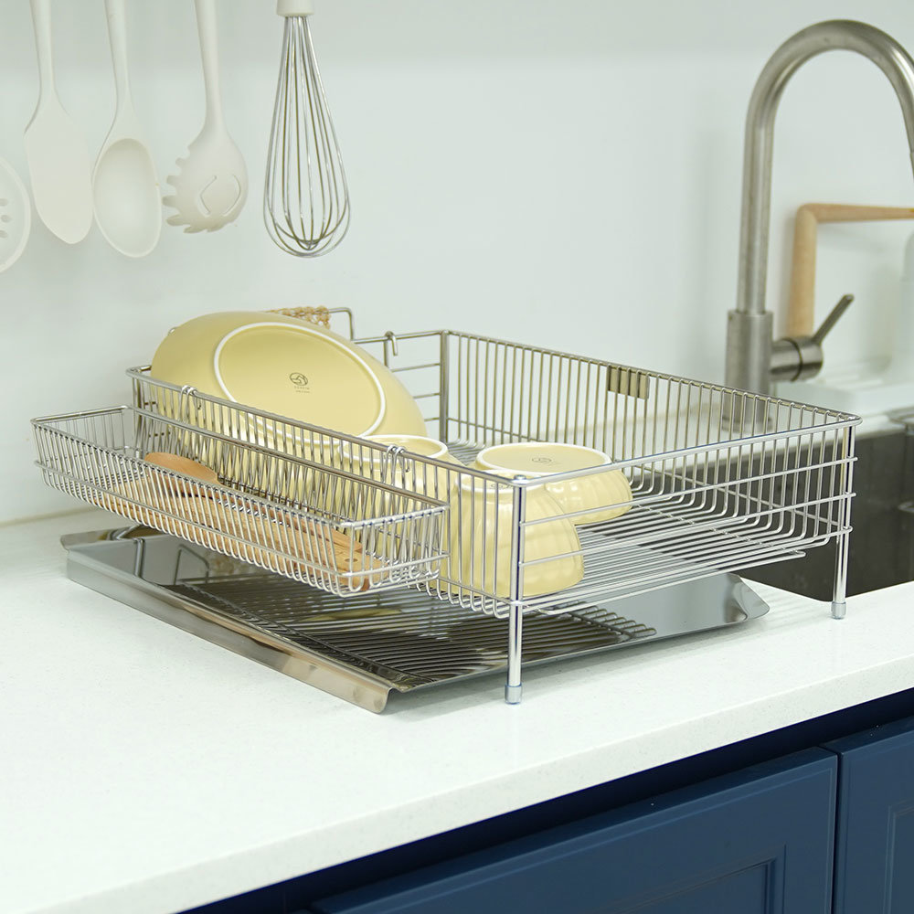 모던 심플 올스텐 자동물빠짐 식기건조대