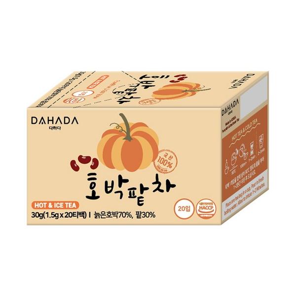 허브앤티 다하다 호박팥차 20개입이미지입니다. 누르면 해당 게시물로 새창이동합니다.