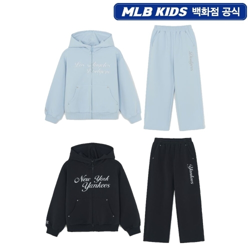 MLB키즈 스트릿 걸즈 후드집업 세트 (7FS2B0661)_이미지