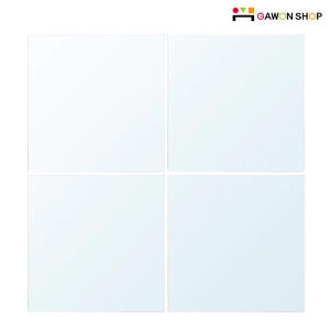 이케아 LOTS 부착형 거울 4P세트 붙이는거울 벽거울-_이미지