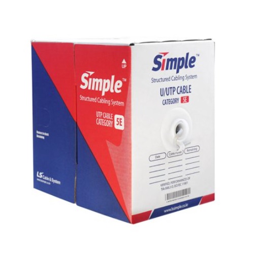 LS전선 CAT.5e UTP 랜케이블 박스 (그레이, 100m)