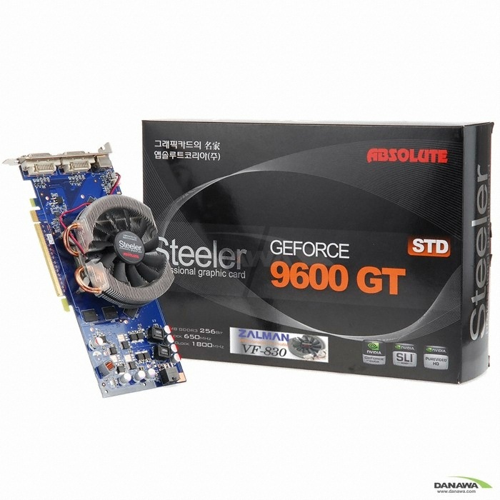 앱코 지포스 9600GT Steeler STD 512MB VF830_이미지